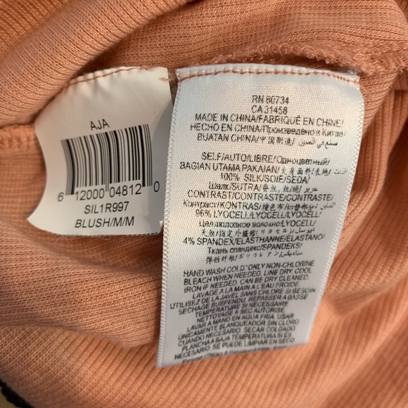 Blush Peach “Aja” Silk Chiffon Overlay/Tank Top Combo - Picture 5 of 11